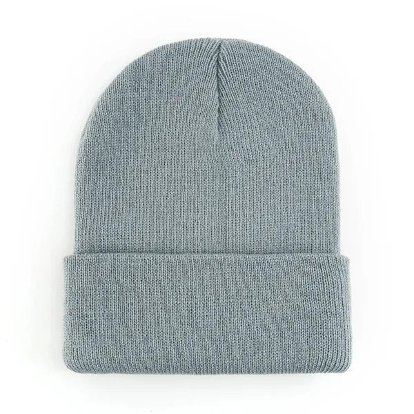 Logo Acrylic Knit Beanie Winter Warm Hat