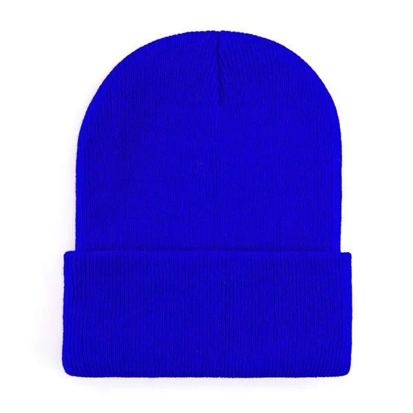 Logo Acrylic Knit Beanie Winter Warm Hat