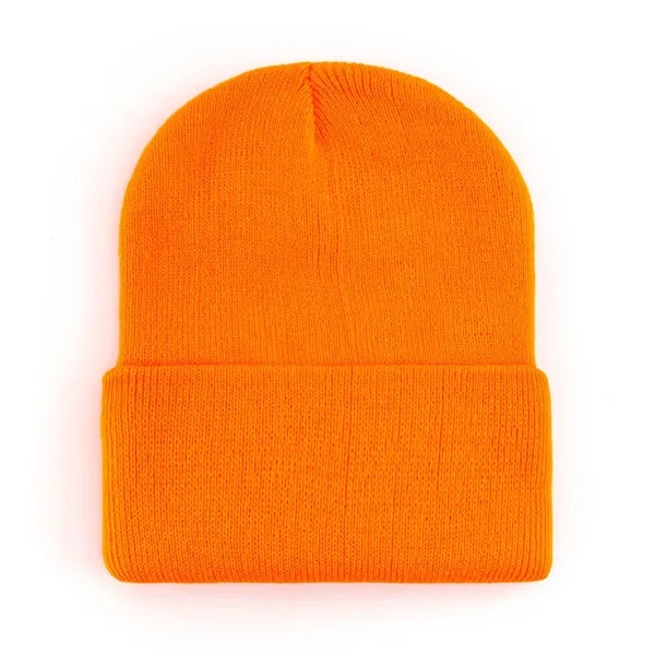 Logo Acrylic Knit Beanie Winter Warm Hat