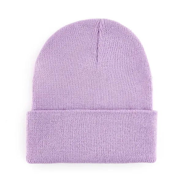 Logo Acrylic Knit Beanie Winter Warm Hat