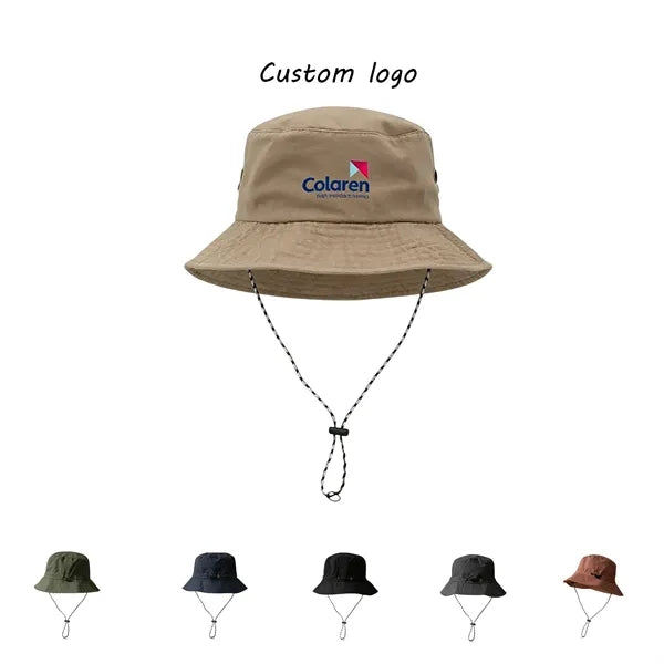 Logo Bucket Hat Foldable Outdoors, Fishing,Travel