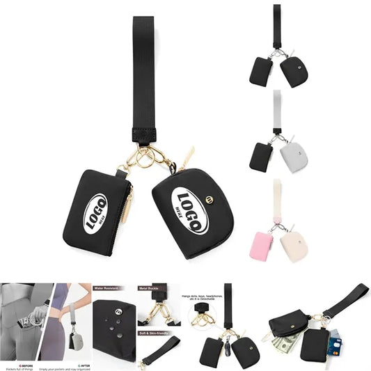 Mini Zip Around Wristlet Wallets for Women