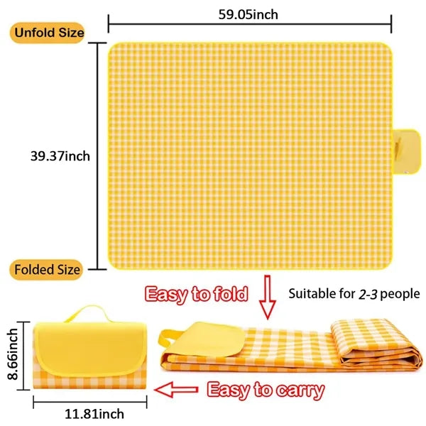 Portable Waterproof Picnic Blanket Foldable Beach Mat