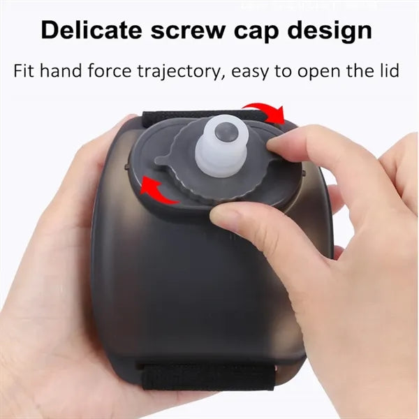 7oz Portable Wrist Water Bottle Silicone Sports Hydration