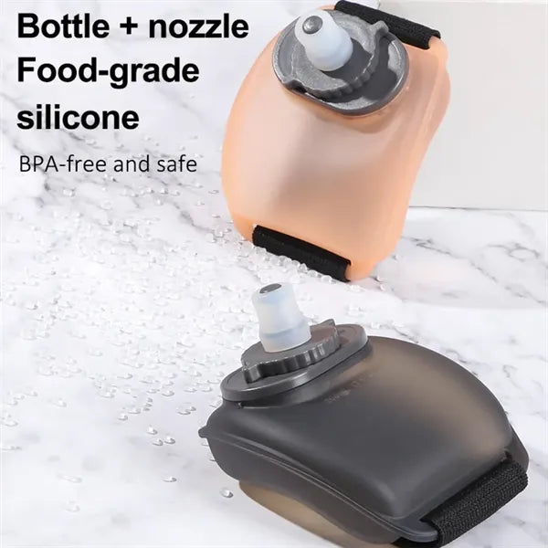 7oz Portable Wrist Water Bottle Silicone Sports Hydration