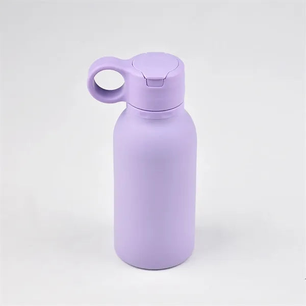 16oz Portable Silicone Sports Water Bottle with Straw & Lid