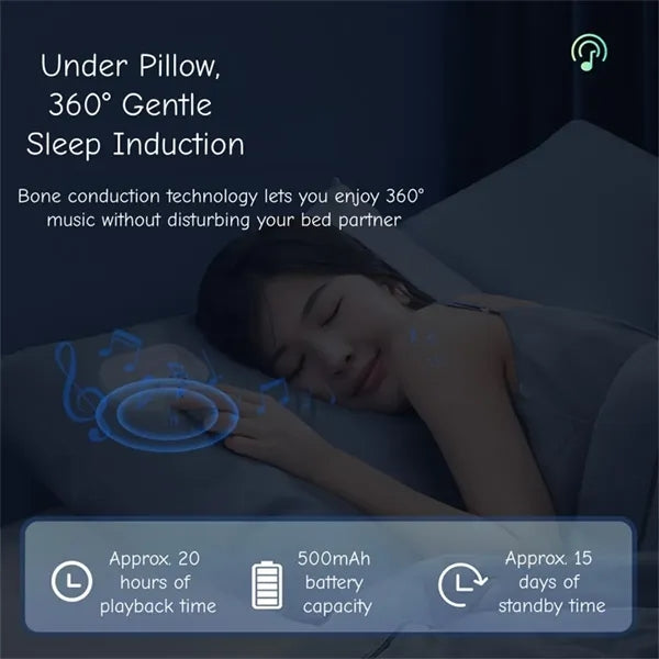 Bone Conduction Sleep Aid Speaker with Auto Shutoff Timer
