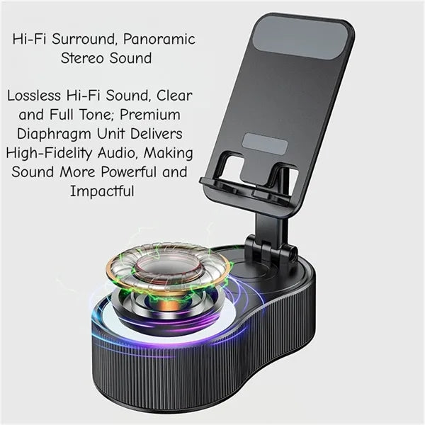 3 in 1 Bluetooth Speaker Phone Stand Power Bank for Travel