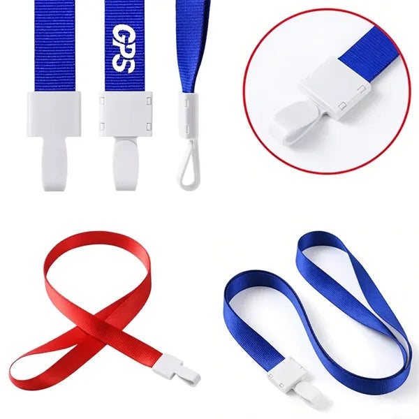 Metal Buckle Polyester Lanyard