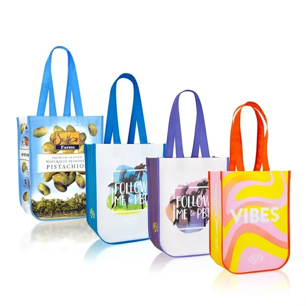 Round-Corner Lululemon Style Laminated Gift Bag 9"x12"x4.5"