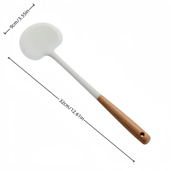Heatproof Silicone Cooking Spatula Comfortable Grip