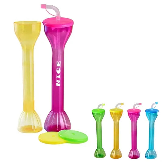 Dumbbell Plastic Party Glass Slush Cups