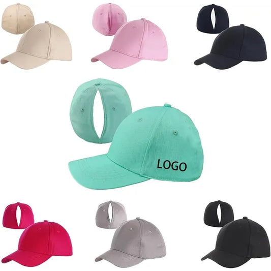 Magnetic Closure Ponytail Hats