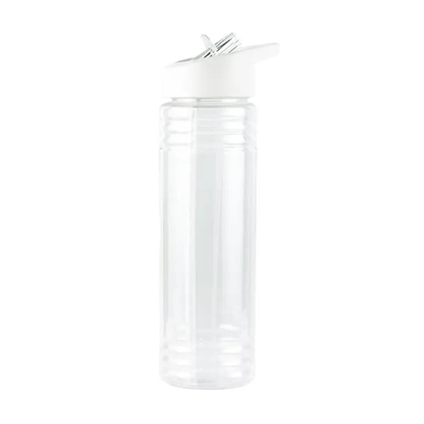 Clear Water Bottle With Straw