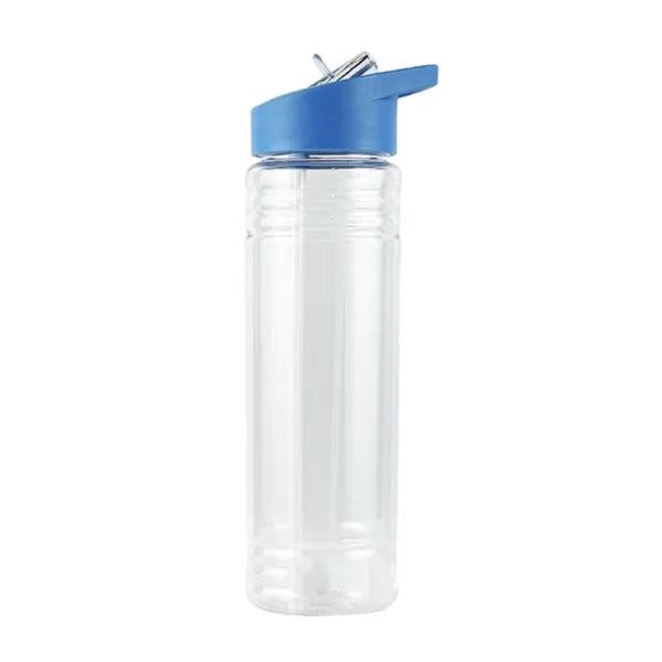 Clear Water Bottle With Straw