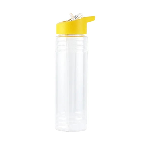 Clear Water Bottle With Straw