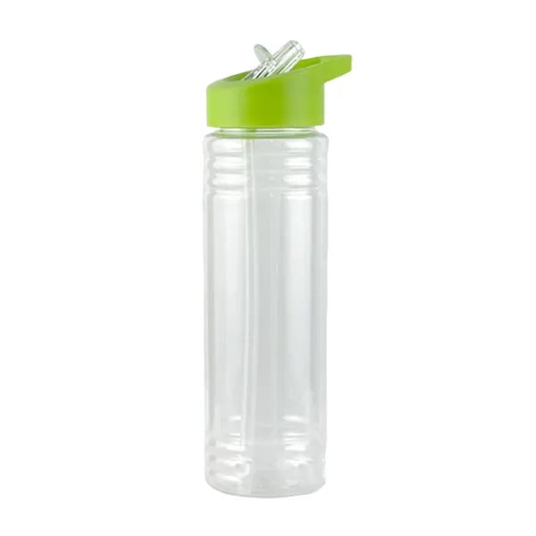 Clear Water Bottle With Straw