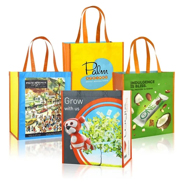 Eco-Chic & Eye-Popping! Full-Color Laminated RPET Tote Bag