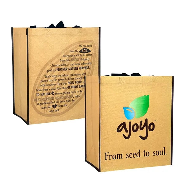 Eco-Chic & Eye-Popping! Full-Color Laminated RPET Tote Bag