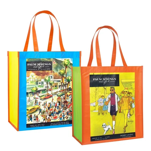 Eco-Chic & Eye-Popping! Full-Color Laminated RPET Tote Bag