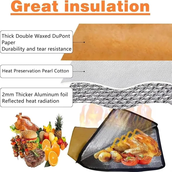Insulated Meat Bag with Zipper