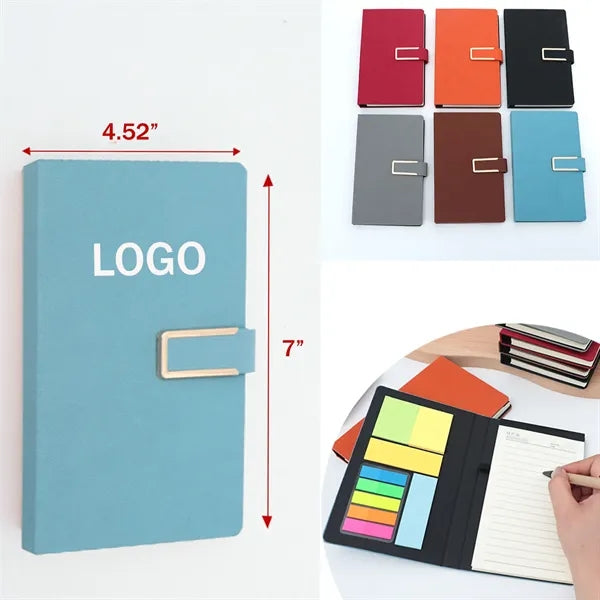 All in One Notebook with 3 Sizes Built in Sticky Note