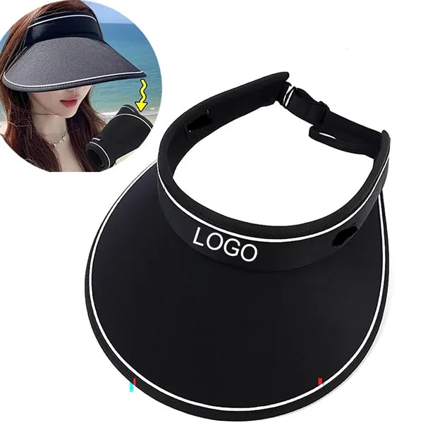 Foldable Wide Brim Visor Hat