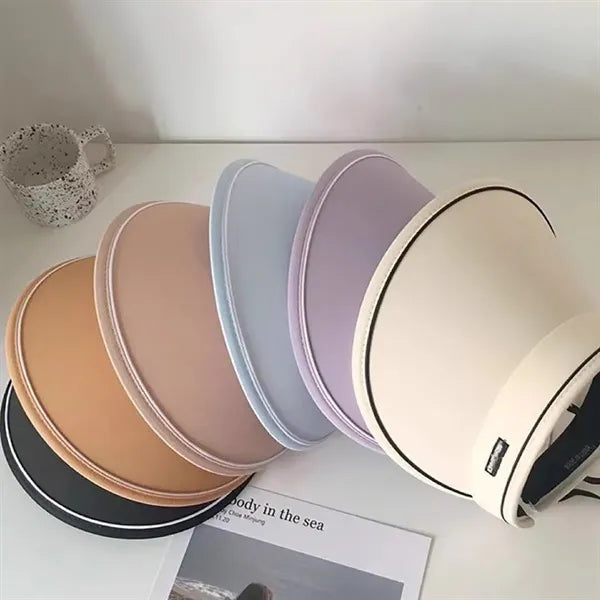Foldable Wide Brim Visor Hat