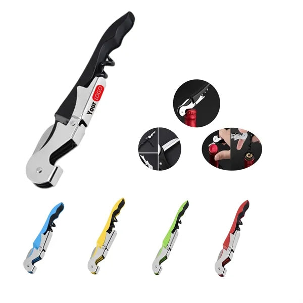 Metal Corkscrew with Bottle Opener