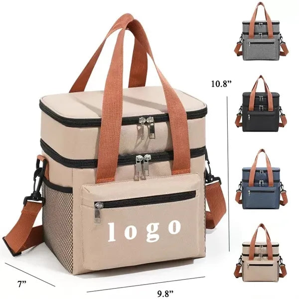 Double-Layer Insulated Lunch Bag