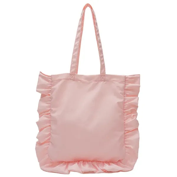 Vintage Women Tote Bags French Style Ruffles