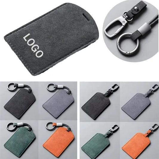 Premium Suede Leather Car Key Cover