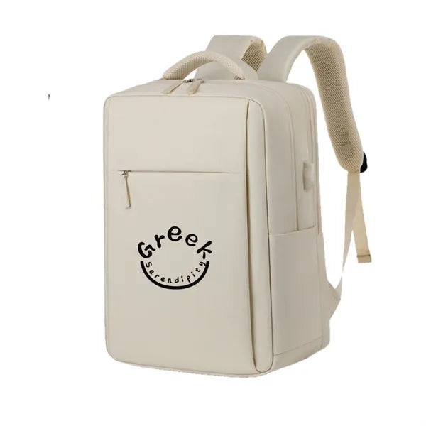 Logo Large Capacity Casual Sports Backpack - Oxford F