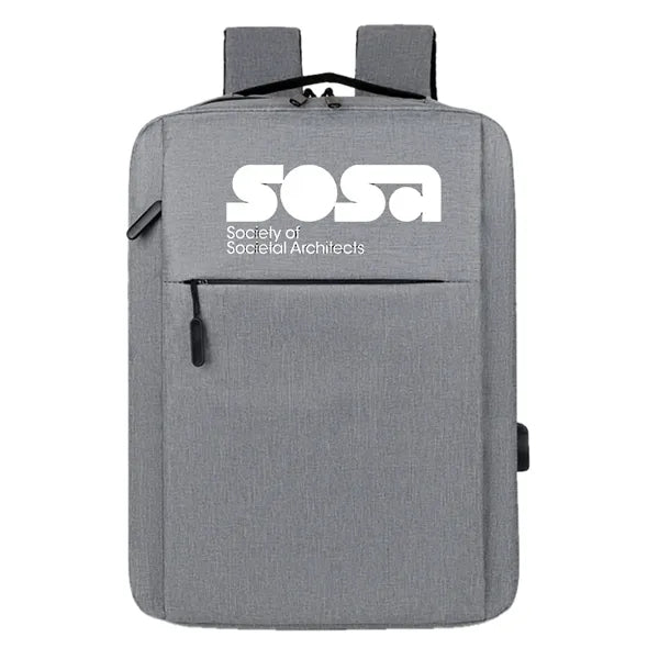 Logo Large Capacity Casual Sports Backpack - Oxford F