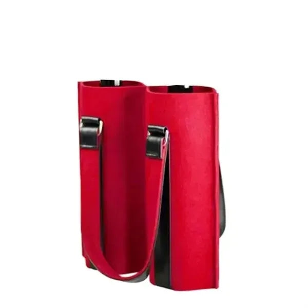 Felt Wine Tote Bag For 2 Bottles