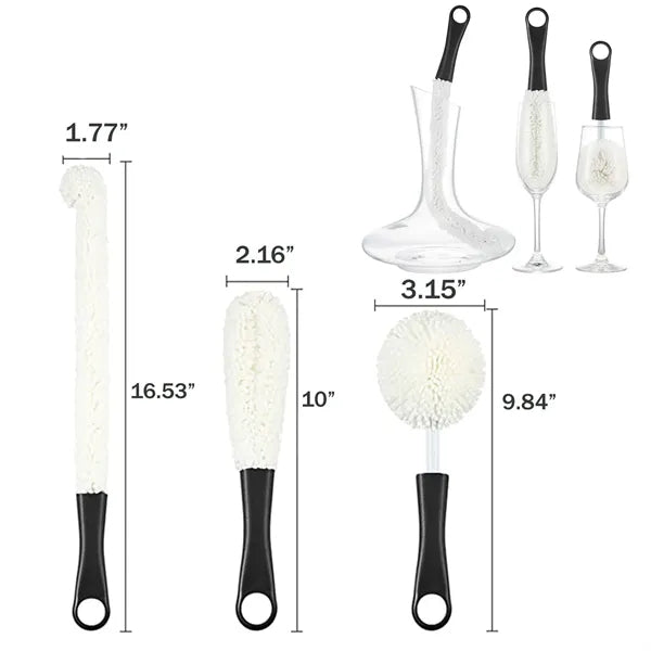 Long Handle Wine Decanter Cleaning Brush