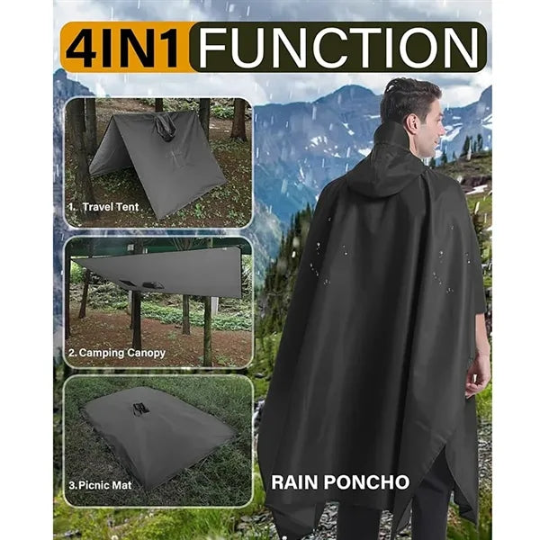 Outdoor 3 in 1 Travel Raincoat