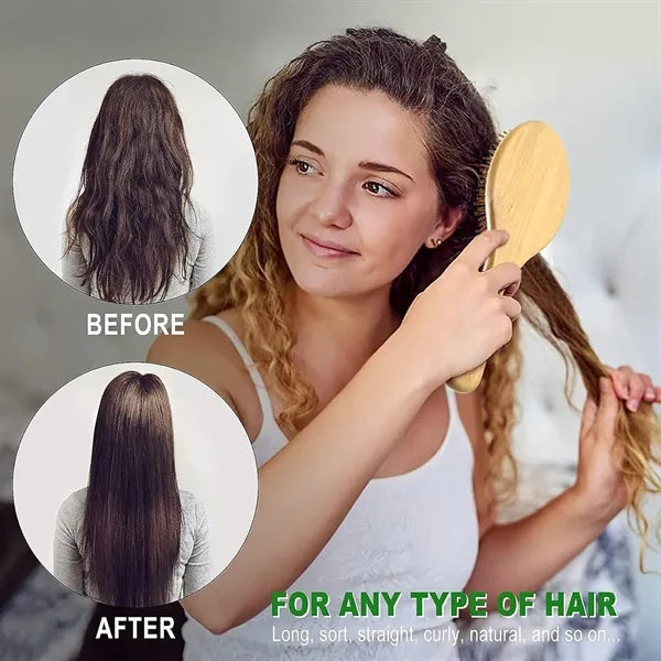 Eco-Friendly Wood Hair Comb Set (4PCS)