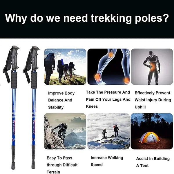 Aluminum Foldable Hiking Pole