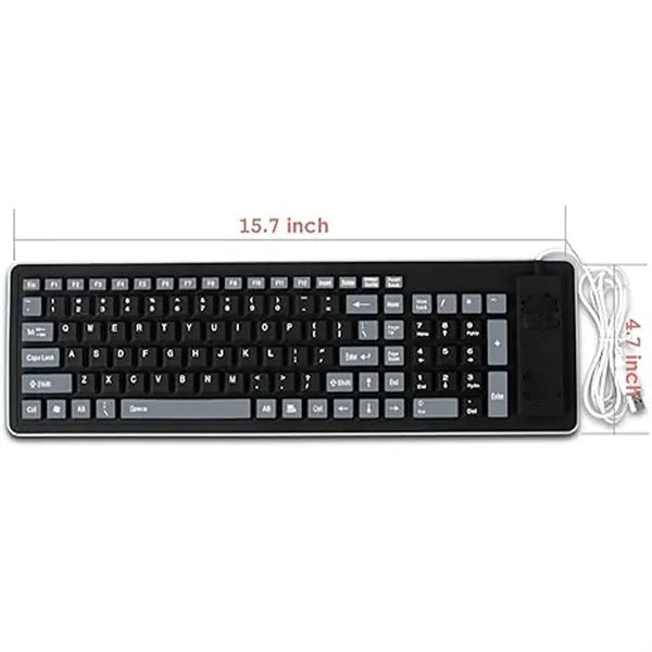 Foldable Waterproof And Dustproof Silicone Keyboard