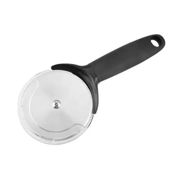 Sleek Black Stainless Steel Pizza Cutter