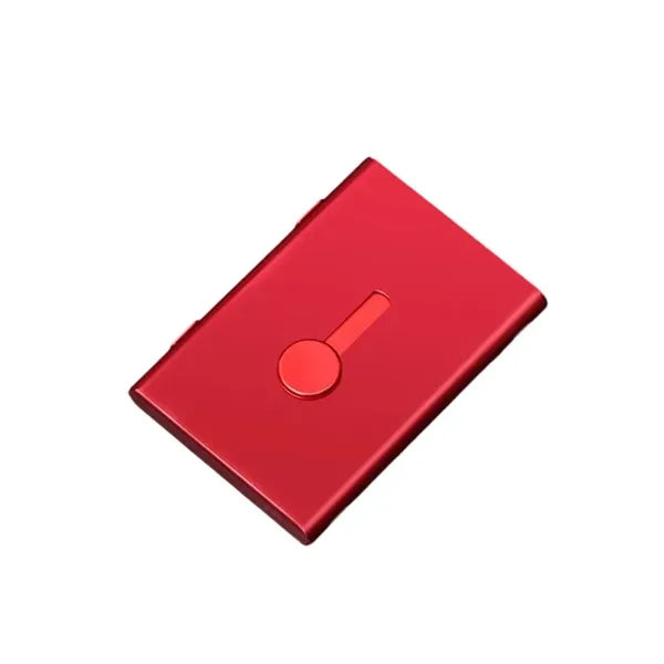Alloy Business Card Holder Creative Push Card Case