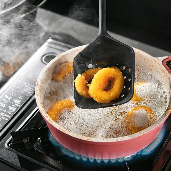 Premium Silicone Kitchen Utensil Set With Wood Kit