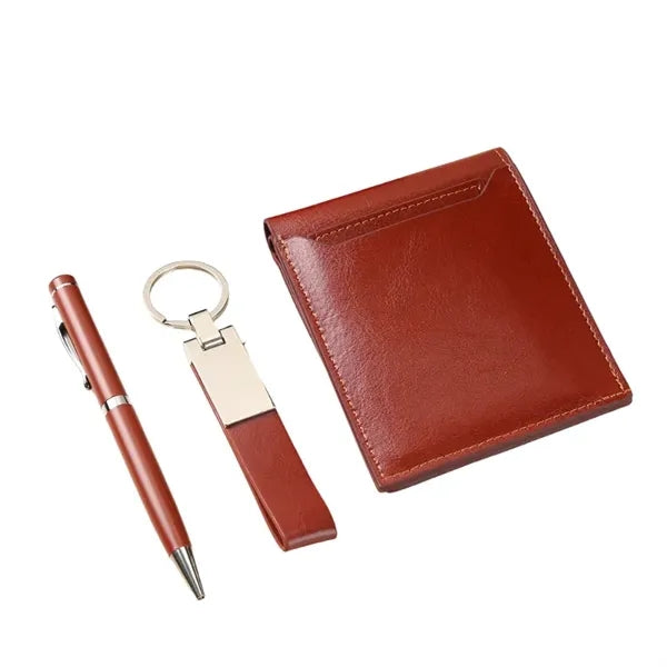 Business Card Holder Pen Set Keychain Wallet Corporate Gift