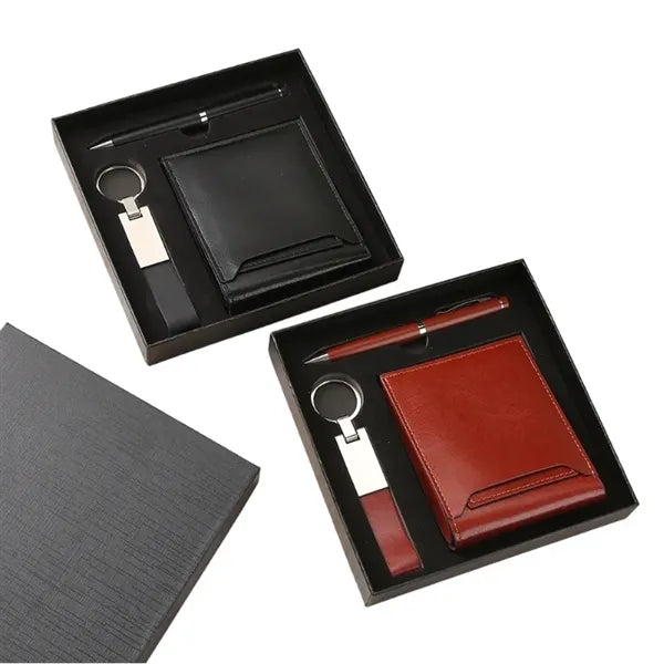 Business Card Holder Pen Set Keychain Wallet Corporate Gift