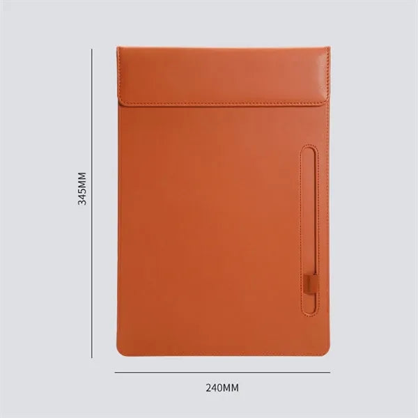 A4 Leather Magnetic Clipboard