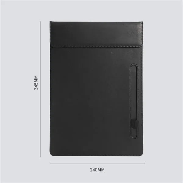 A4 Leather Magnetic Clipboard