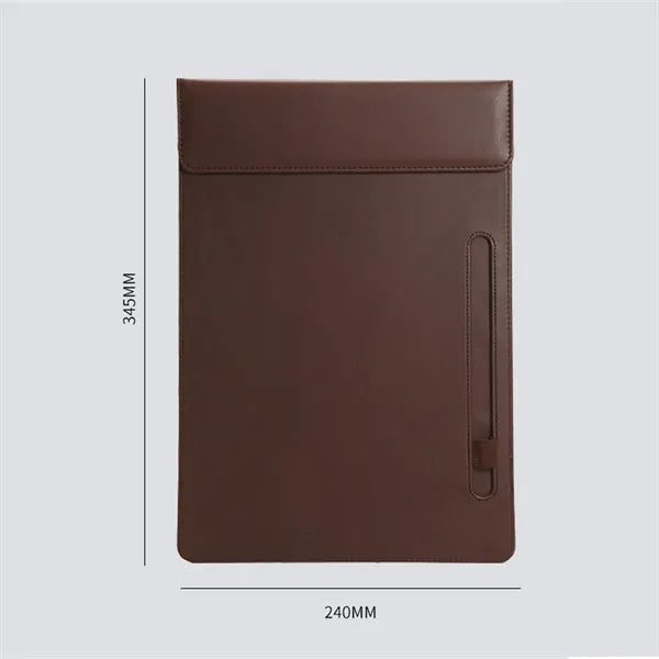 A4 Leather Magnetic Clipboard