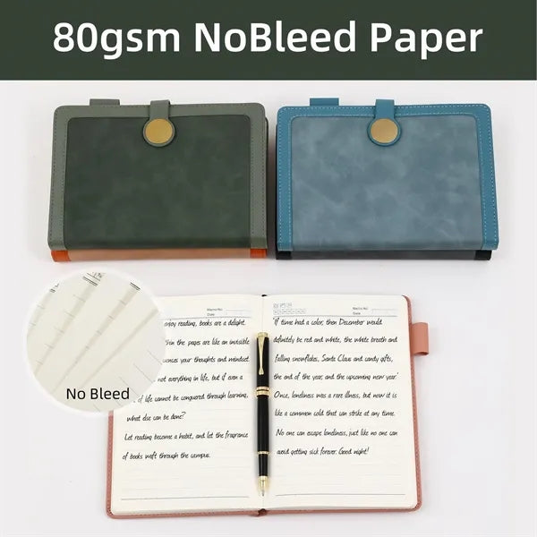 A5 PU Leather Magnetic Notebook