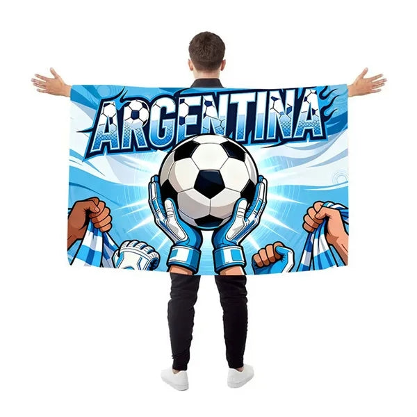 2026 World Cup Custom 100D Polyester Fan Cape Flag